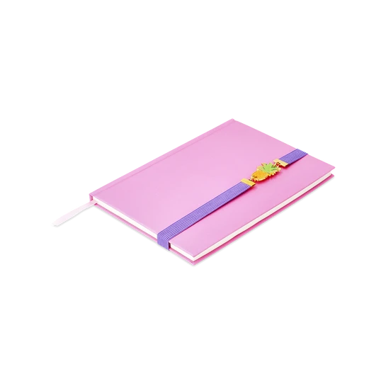 Flying Tiger Copenhagen Ananas Detaylı Pembe Defter