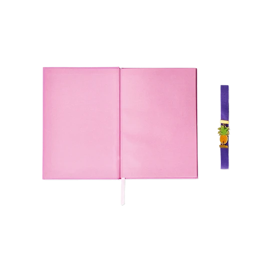 Flying Tiger Copenhagen Ananas Detaylı Pembe Defter