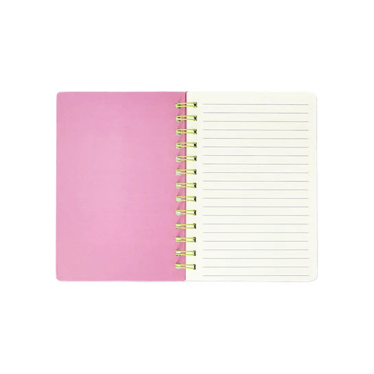 Flying Tiger Copenhagen Hesap Makineli Spiralli Pembe Defter