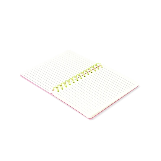 Flying Tiger Copenhagen Hesap Makineli Spiralli Pembe Defter
