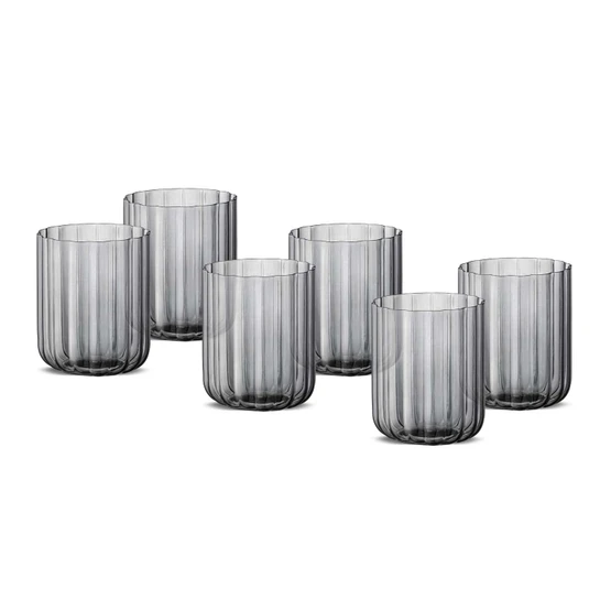 Jumbo Foggy Grey 6'lı Su Bardağı