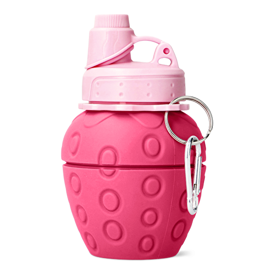 Flying Tiger Copenhagen Pembe Cupcake Şekilli Katlanabilir Silikon Matara