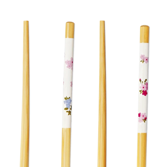 Flying Tiger Copenhagen 2'li Bahar Çiçekleri Desenli Bambu Chopstick