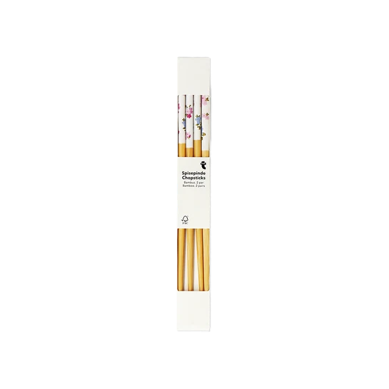 Flying Tiger Copenhagen 2'li Bahar Çiçekleri Desenli Bambu Chopstick