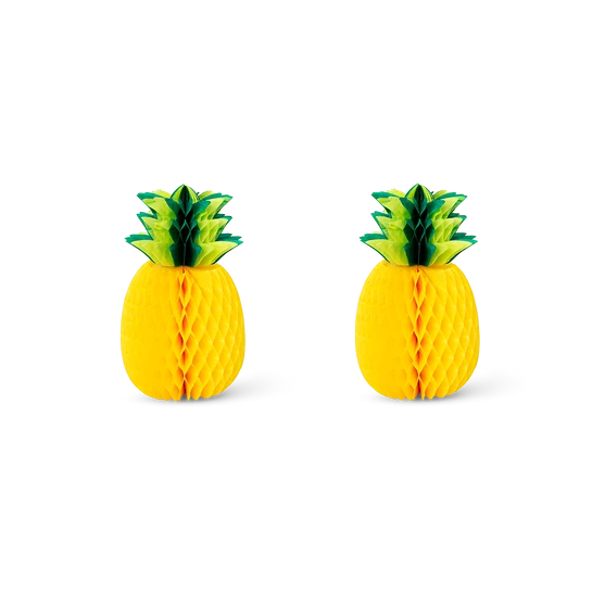 Flying Tiger Copenhagen 2'li Sarı Ananas Şeklinde Masa Dekorasyonu
