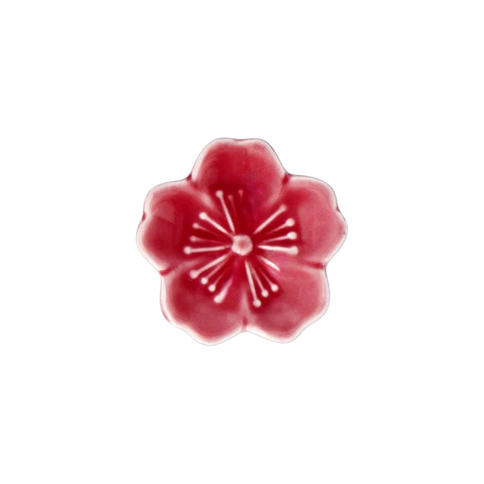Flying Tiger Copenhagen Pembe Bahar Çiçeği Şeklinde Seramik Chopstick Tutucu
