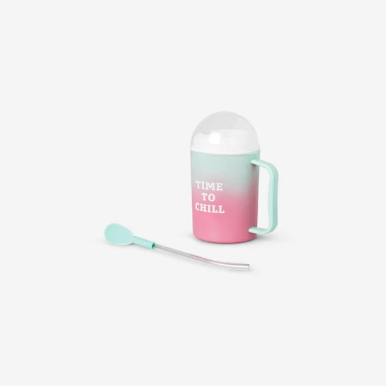 Flying Tiger Copenhagen Pembe Yeşil Buzlu İçecek Yapma Bardağı 330 ml
