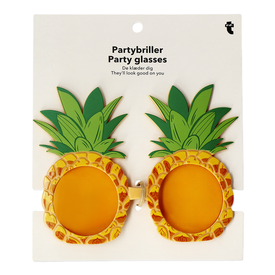 Flying Tiger Copenhagen Sarı Ananas Şeklinde Parti Gözlüğü