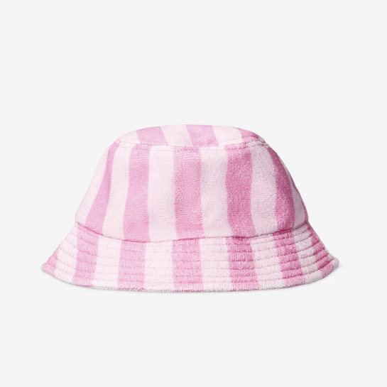 Flying Tiger Copenhagen Pembe Çizgili Bucket Şapka
