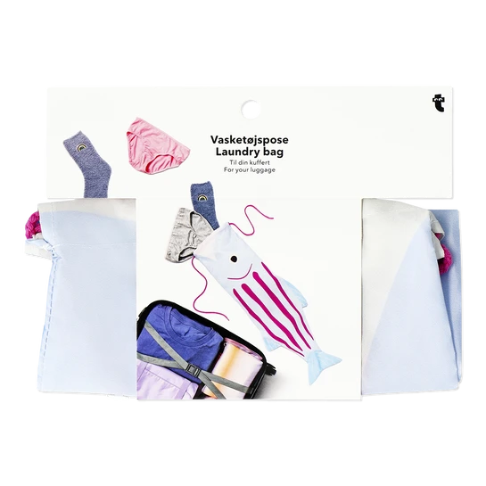 Flying Tiger Copenhagen Pembe Balık Şeklinde İpli Seyahat Torbası