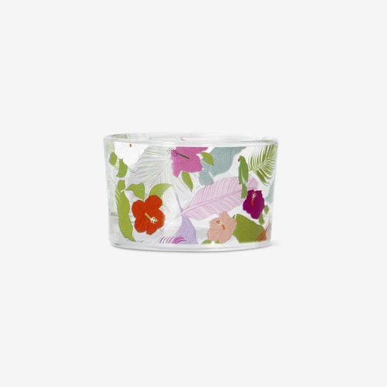 Flying Tiger Copenhagen Tropikal Desenli Cam Tealight Mumluk