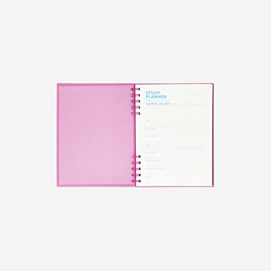 Flying Tiger Copenhagen Pembe Spiralli Akademik Haftalık Planlayıcı