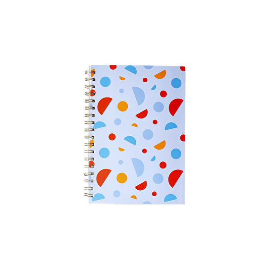 Flying Tiger Copenhagen Geometrik Desenli Spiralli Kareli B5 Defter