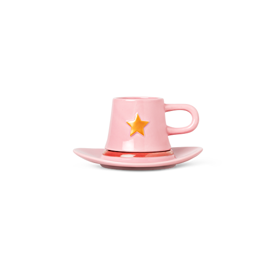 Flying Tiger Copenhagen Pembe Kovboy Şapkası Şeklinde Fincan