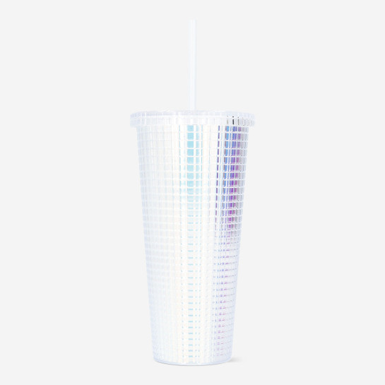 Flying Tiger Copenhagen Beyaz Pipetli Plastik Bardak