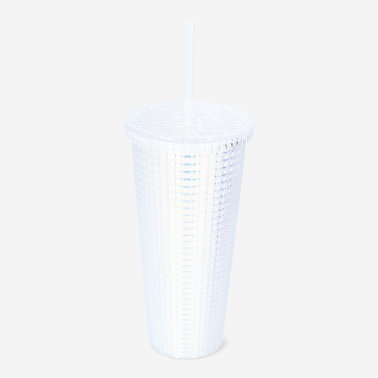 Flying Tiger Copenhagen Beyaz Pipetli Plastik Bardak
