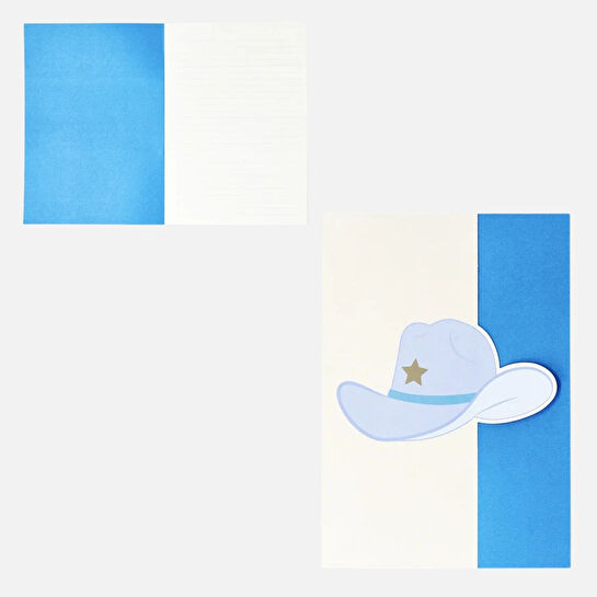 Flying Tiger Copenhagen Kovboy Şapkalı Çizgili B5 Defter