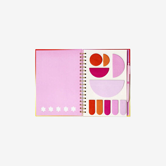 Flying Tiger Copenhagen Stickerlı Spiralli B5 Defter