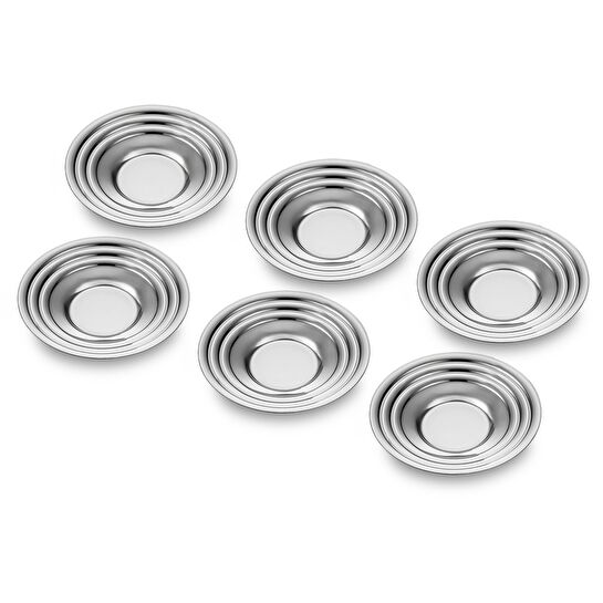 Jumbo Jumbbo Robigo 6'lı Çelik Çay Tabağı