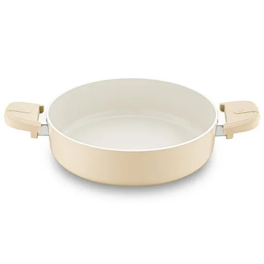 Jumbo Swiss Crystal Dark Cream 7 Parça İndüksiyon Tabanlı Tencere Seti