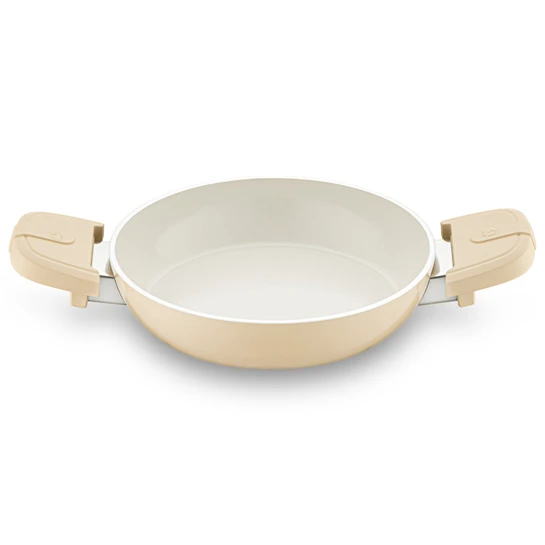 Jumbo Swiss Crystal Dark Cream İndüksiyon Tabanlı Sahan 20 cm
