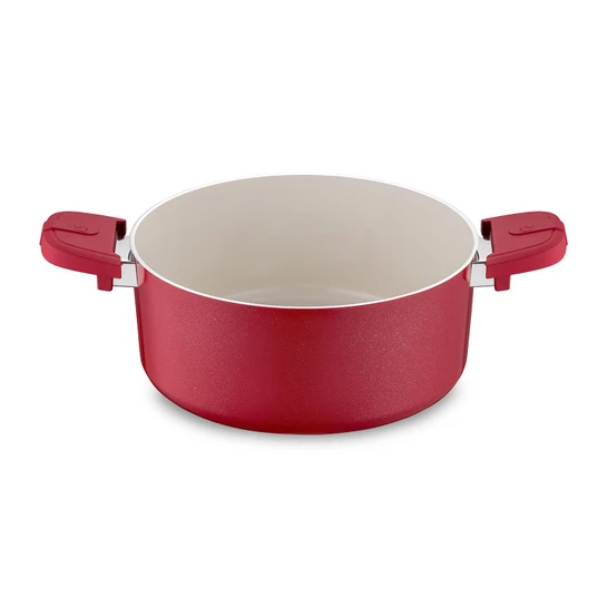 Jumbo Swiss Crystal Red 7 Parça Tencere Seti