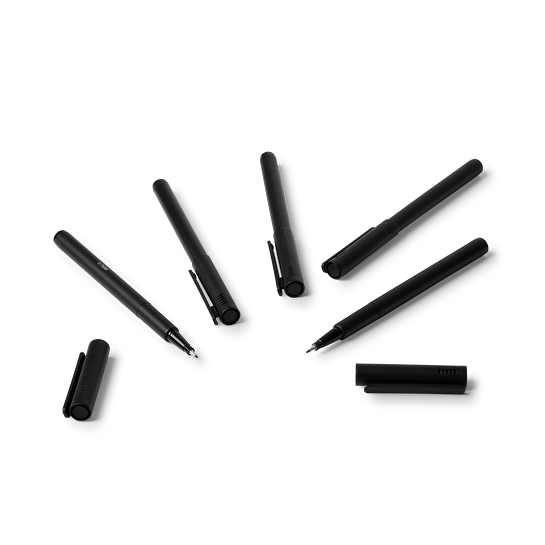 Flying Tiger Copenhagen 5'li Siyah Çizim Kalemi Seti