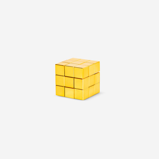 Flying Tiger Copenhagen Altın Rengi Mıknatıslı Rubik Küp