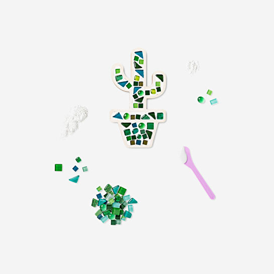 Flying Tiger Copenhagen Kendin Yap Kaktüs Şeklinde Mozaik Yapma Seti