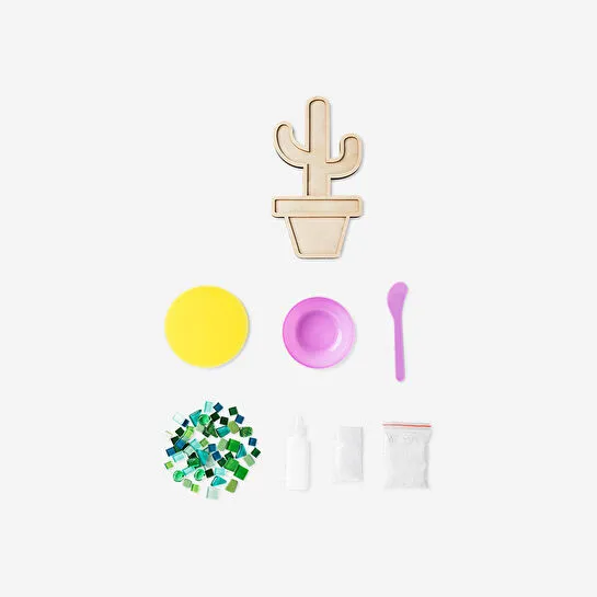 Flying Tiger Copenhagen Kendin Yap Kaktüs Şeklinde Mozaik Yapma Seti