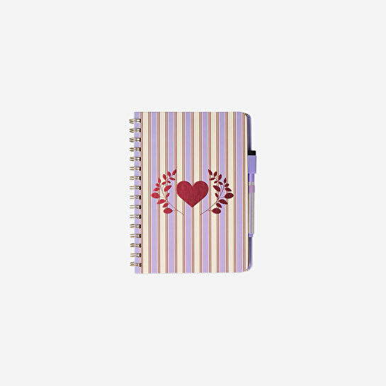 Flying Tiger Copenhagen Mor Spiralli A5 Defter