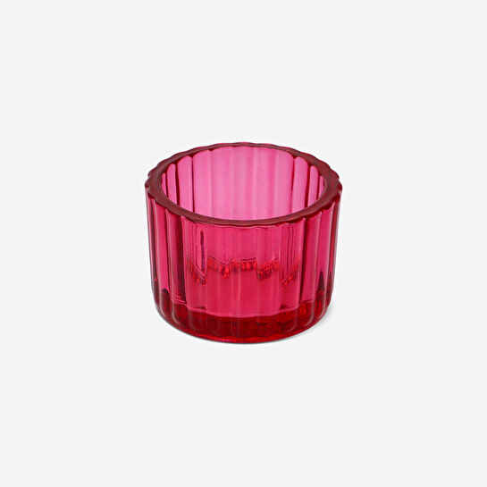 Flying Tiger Copenhagen Pembe Cam Tealight Mumluk