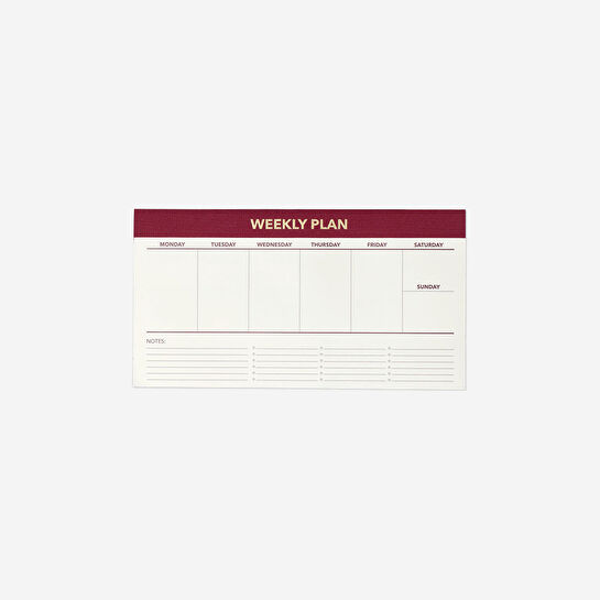 Flying Tiger Copenhagen Haftalık Masaüstü Planlayıcı Defter