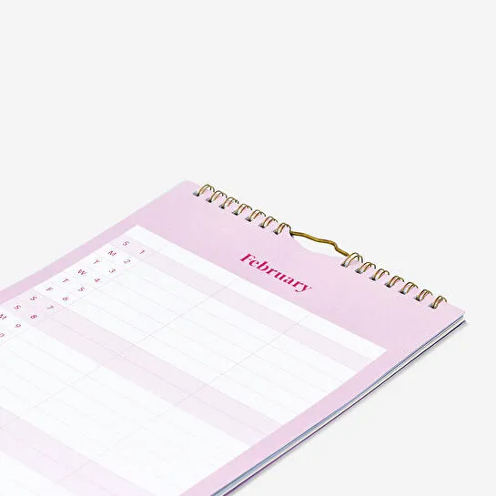 Flying Tiger Copenhagen Planlayıcılı Mor 2026 Duvar Takvimi