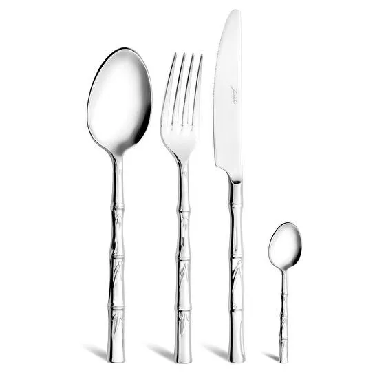 Jumbo 3405 24 Parça 6 Kişilik Tatlı Çatal Kaşık Bıçak Seti