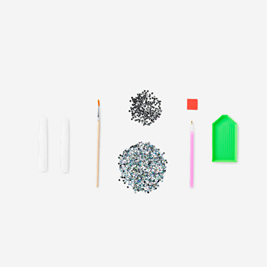 Flying Tiger Copenhagen Kendin Yap 3D Kafatası Elmas Boyama Kiti