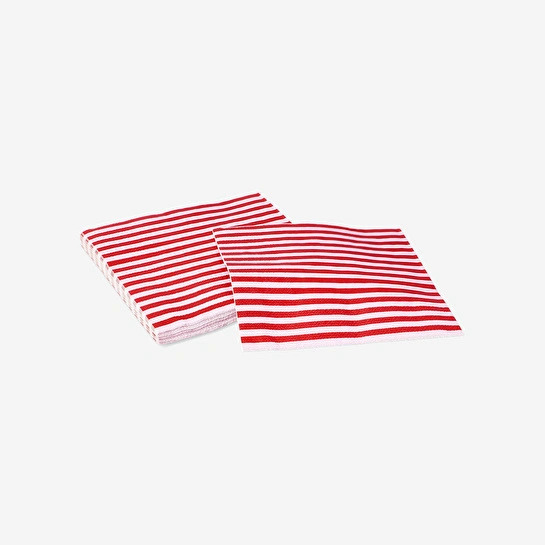 Flying Tiger Copenhagen Kırmızı Çizgili 16'lı Kağıt Peçete