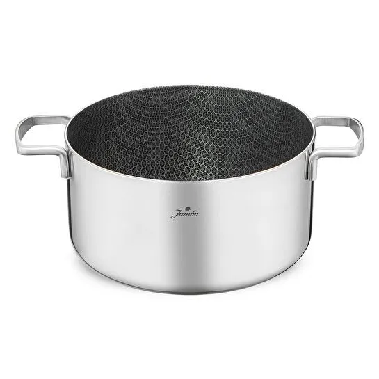 Jumbo Weston 3PLY 8 Parça İndüksiyon Tabanlı Paslanmaz Çelik Tencere Seti