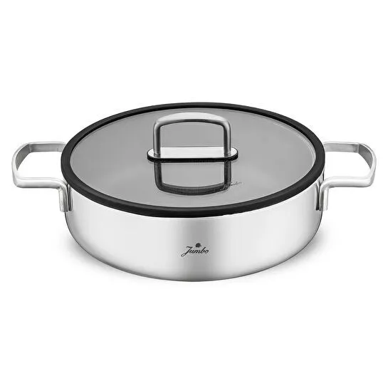 Jumbo Weston 3PLY 8 Parça İndüksiyon Tabanlı Paslanmaz Çelik Tencere Seti