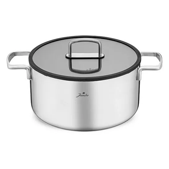 Jumbo Weston 3PLY 8 Parça İndüksiyon Tabanlı Paslanmaz Çelik Tencere Seti