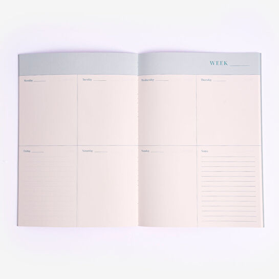 Flying Tiger Copenhagen Mavi Çiçekli 2026 Haftalık Planlayıcı