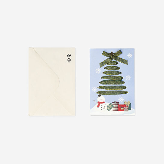 Flying Tiger Copenhagen Çam Ağacı Desenli Yılbaşı Tebrik Kartı