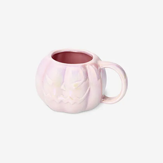 Flying Tiger Copenhagen Balkabağı Şeklinde Pembe Seramik Kupa 330 ml