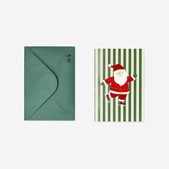 Flying Tiger Copenhagen Noel Baba Desenli Yılbaşı Tebrik Kartı