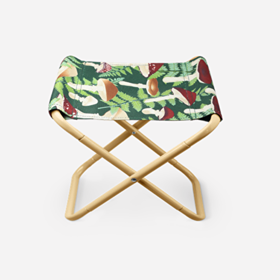 Flying Tiger Copenhagen Çocuklar İçin Mantar Desenli Katlanabilir Tabure