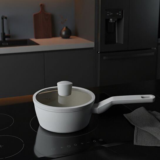 Jumbo Swiss Crystal Light Grey Sos Tenceresi 16 cm