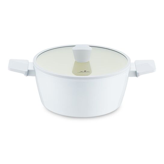 Jumbo Swiss Crystal Light Grey Derin Tencere 24 cm