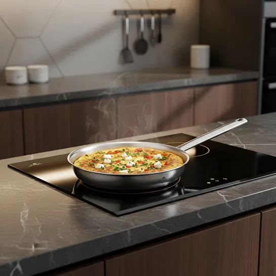 Jumbo Colosseum 3PLY 7 Parça İndüksiyon Tabanlı Çelik Tencere Seti