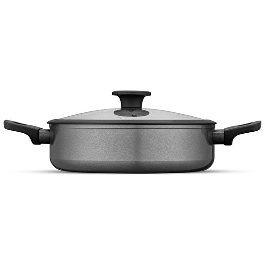 Jumbo Toledo Swiss Crystal Grey İndüksiyon Tabanlı Tencere Seti 7 Parça