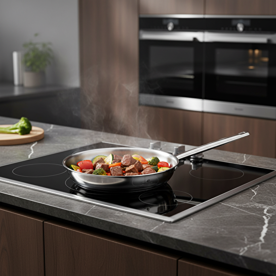 Jumbo Athena 3PLY 5 Parça İndüksiyon Tabanlı Çelik Tencere Seti